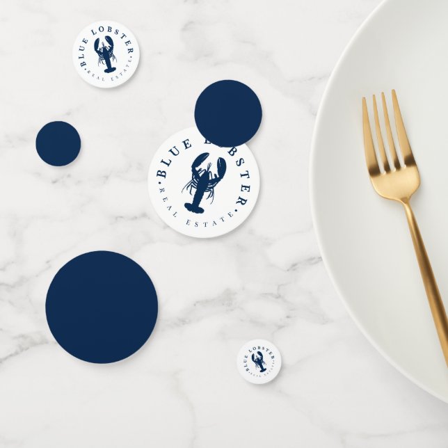 Blue Lobster Real Estate Button Confetti (Group)