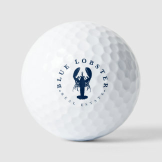 Blue Lobster Real Estate Button Golf Balls