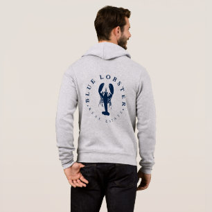 Blue Lobster Real Estate Button Hoodie