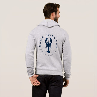Blue Lobster Real Estate Button Hoodie
