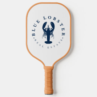 Blue Lobster Real Estate Button Pickleball Paddle