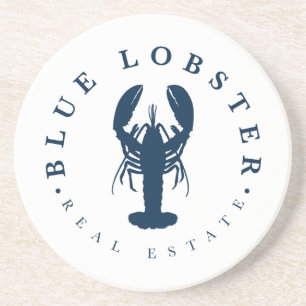 Blue Lobster Real Estate Maine Sandstone Coaster