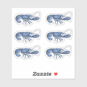 Blue Lobster Retro Vintage Image