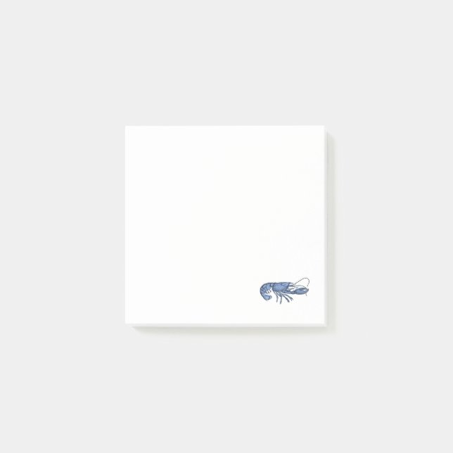 Blue Lobster Retro Vintage Image Post-it Notes (Front)