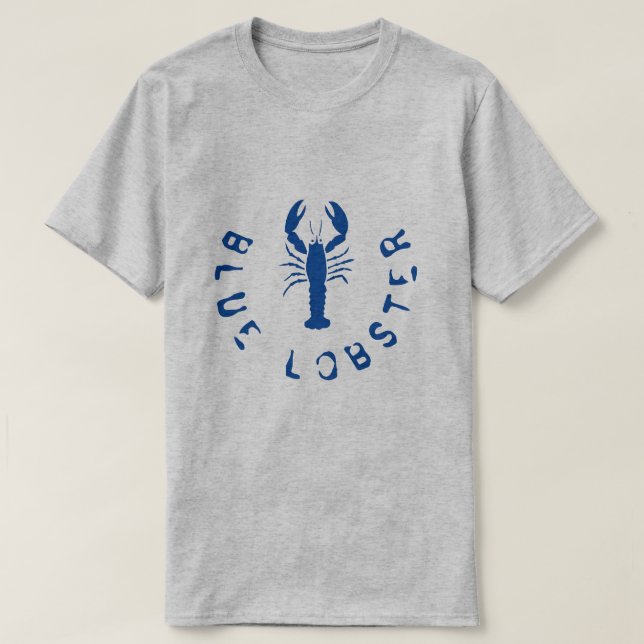 BLUE LOBSTER T SHIRT (Design Front)
