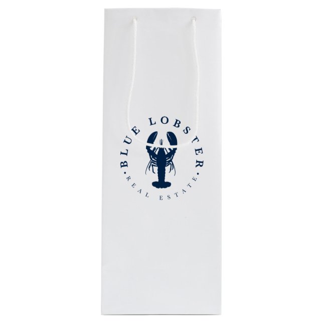 Blue Lobster Wine | Gift Bag (Front)