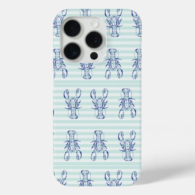  Blue Lobsters Case-Mate iPhone Case (Back)
