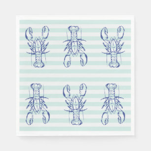 Blue Lobsters Napkin