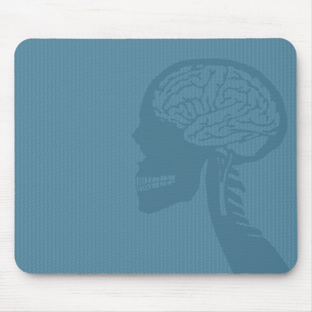 blue logicskull mouse pad (Front)