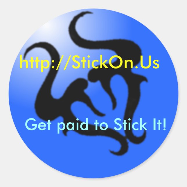 Blue logo Sticker (Front)