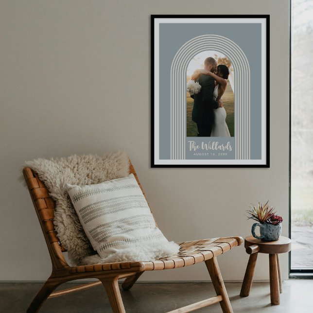 Blue Lombard Lines Arch Custom Photo Art Print (Creator Uploaded)