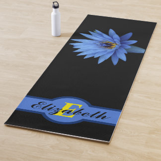  BLUE LOTUS CUSTOM NAMASTE ZEN  YOGA MAT