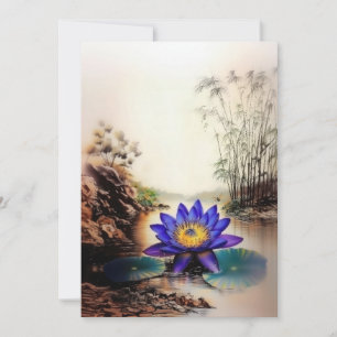Blue Lotus Emerging from Muddy Waters (Vietnamese)