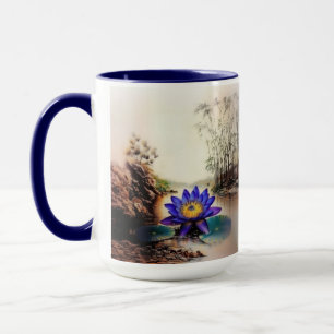 Blue Lotus Emerging from Muddy Waters (Vietnamese) Mug