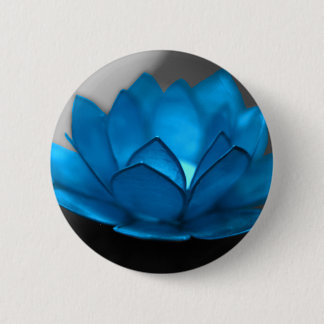 Blue Lotus Flower 6 Cm Round Badge