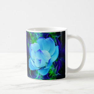 Blue lotus flower and its meaning coffee mug