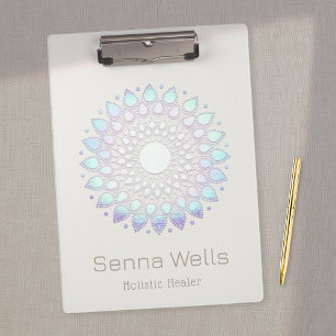  Blue Lotus Flower Mandala Clipboard
