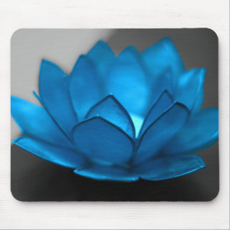 Blue Lotus Flower Mouse Pad