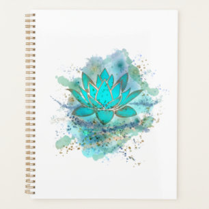 Blue lotus flower planner