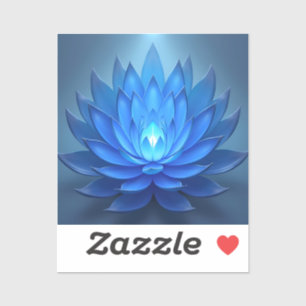 Blue Lotus Flower Spiritual Zen Art