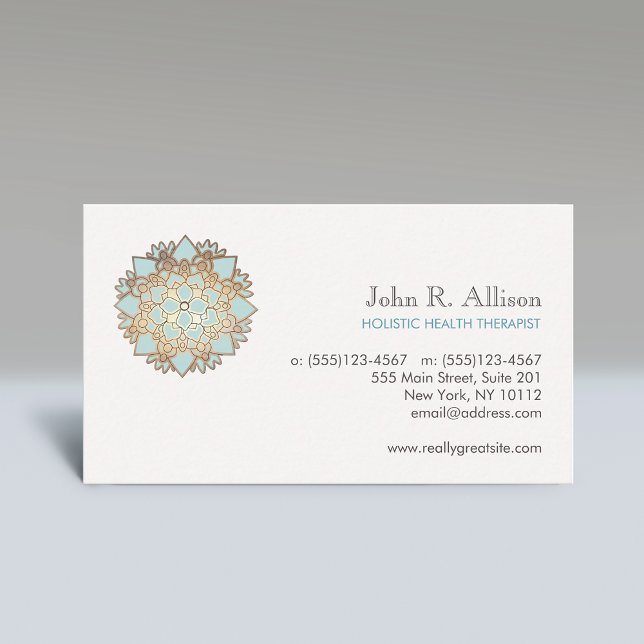 Blue Lotus Holistic Healing Arts and Wellness Business Card (Creator Uploaded)