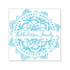 Blue Lotus Mandala Family Name Return Address