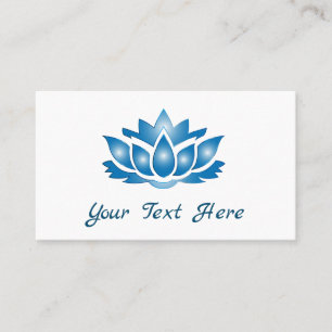 Blue Lotus Mind Body Spirit Personalised Business Card