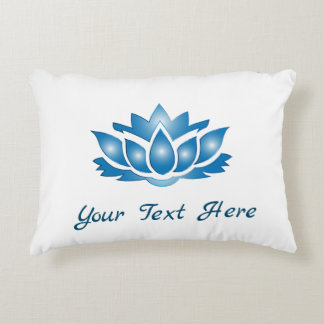 Blue Lotus Mind Body Spirit Personalised Decorative Cushion