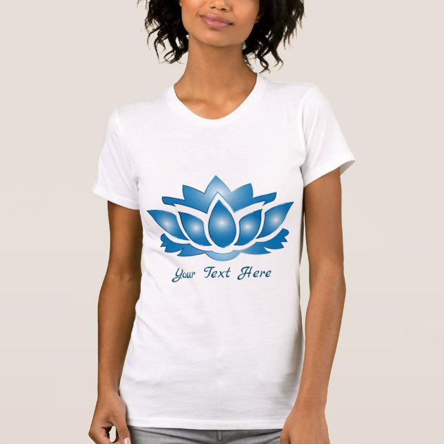 Blue Lotus Mind Body Spirit Personalised T-Shirt (Front)