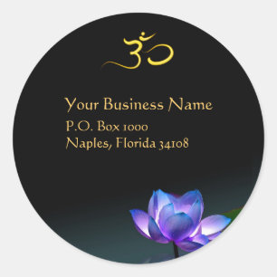 Blue lotus stickers