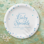 Blue Love Hearts Baby Boy Sprinkle Shower Paper Plate<br><div class="desc">Featuring pretty scattered blue love hearts,  these chic paper plates are ideal for your special baby boy sprinkle,  shower or couples shower. Designed by Thisisnotme©</div>