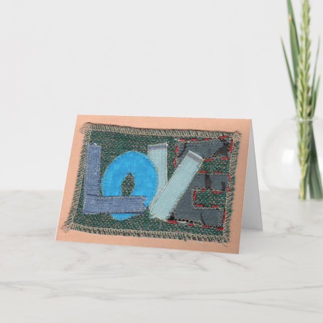 Blue Love Holiday Card (Front)