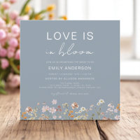 Blue Love is in Bloom Wildflower Bridal Shower