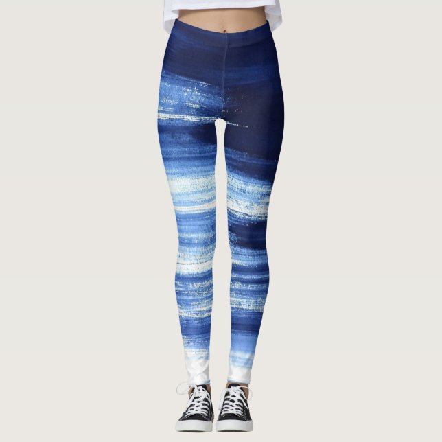 Blue Love Leggings (Front)