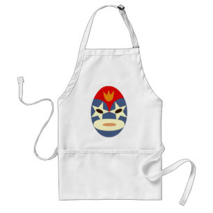 Blue Lucha Libre Mask Standard Apron