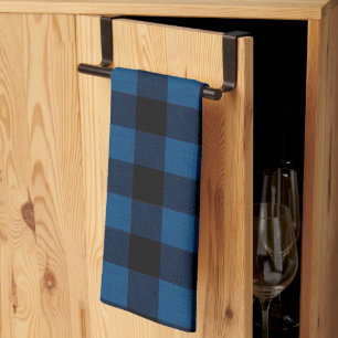 Blue Lumberjack Plaid Tea Towel