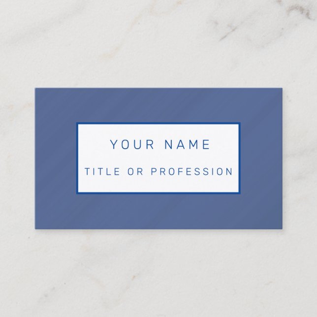 Blue Luxury Business Card (Front)