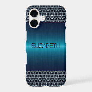 Blue Luxury Stainless Steel Metal Look