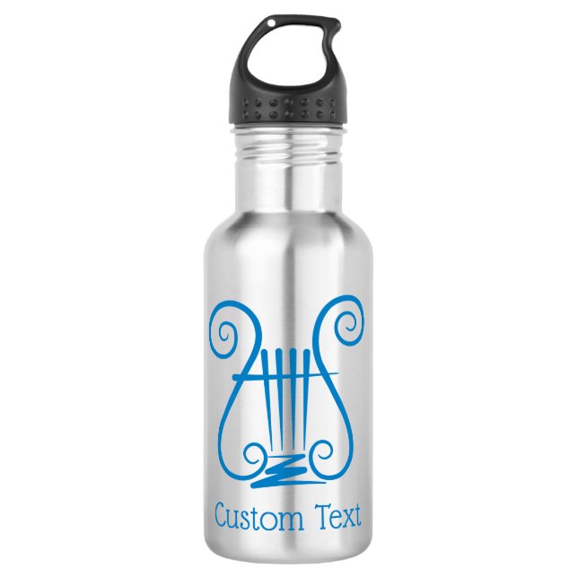 Blue Lyre 710 Ml Water Bottle (Front)