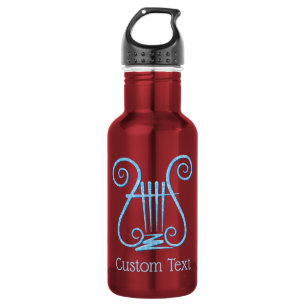 Blue Lyre Background 532 Ml Water Bottle