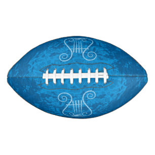 Blue Lyre Background Football