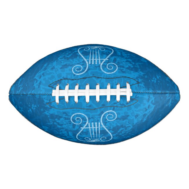 Blue Lyre Background Football (Front)
