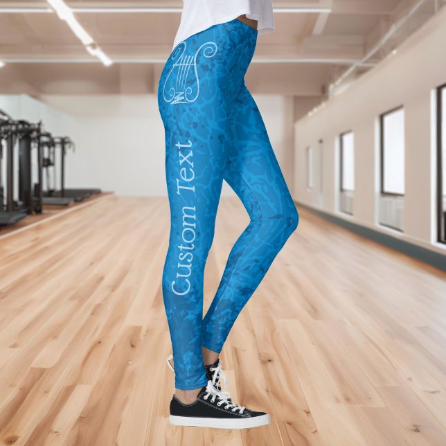 Blue Lyre Background Leggings (Creator Uploaded)
