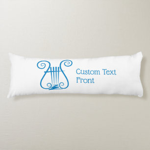 Blue Lyre Body Cushion