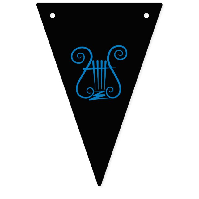 Blue Lyre Bunting (First Flag)