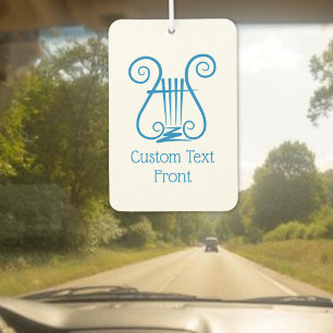 Blue Lyre Car Air Freshener