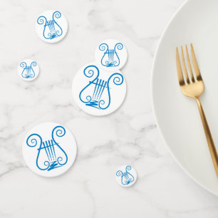 Blue Lyre Confetti