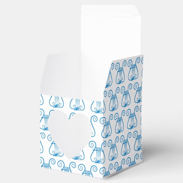 Blue Lyre Favour Box (Opened)