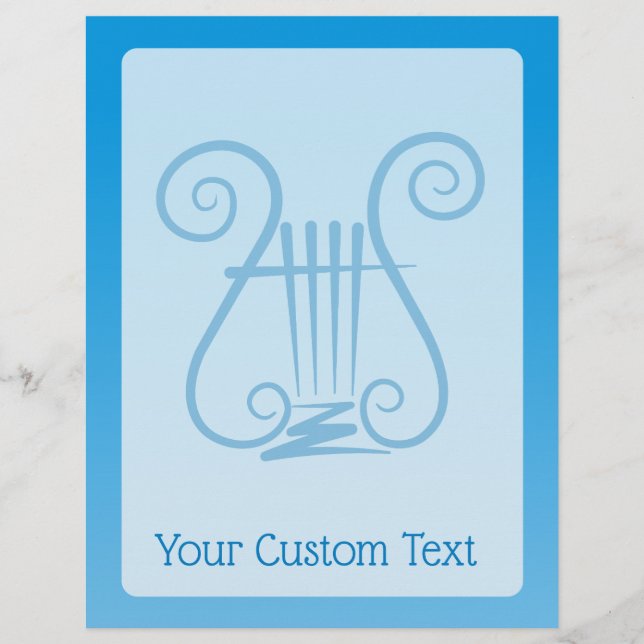 Blue Lyre Flyer (Front)