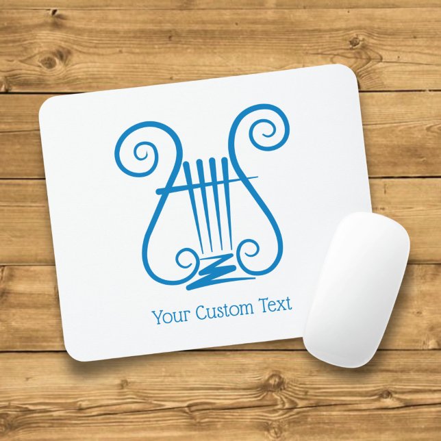 Blue Lyre Mouse Pad (Creator Uploaded)